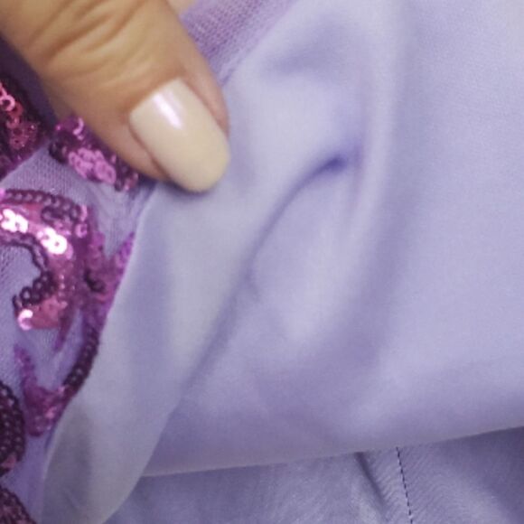 Purple Sequined Party Dress - Picture 5 of 10